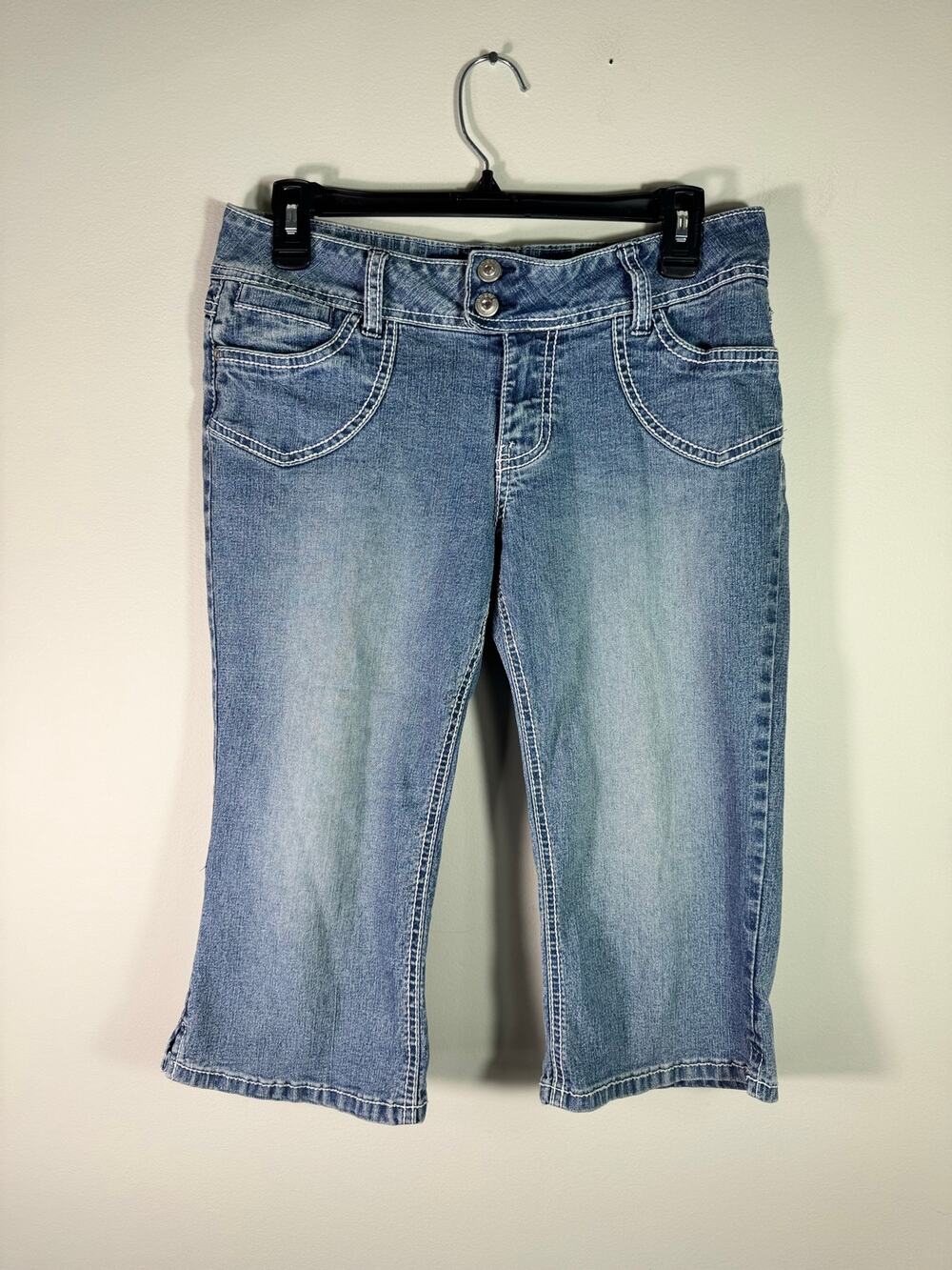 Vintage Y2K Angels Cropped Denim Capri Jeans Size 11